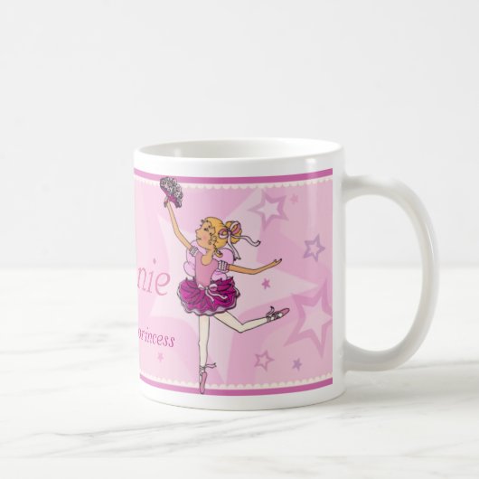 Mädchen-Tasse rosa und blonden Haares Kaffeetasse (Rechts)