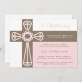 Mädchen-Taufeinladung Einladung (Vorne/Hinten)