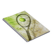 Mädchen Tennis personalisiert Notizblock (Rechte Seite)