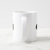 Mädchen-Text-Name mit Blockfarbe-Text-Spezialität- Jumbo-Tasse (Rückseite)