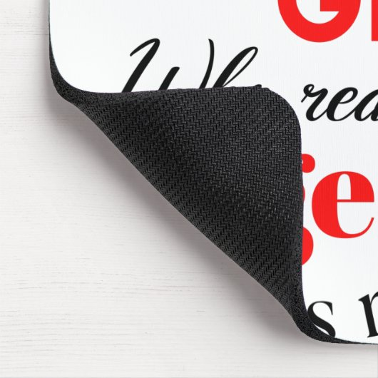 Mädchen-Tiger Mousepad (Ecke)