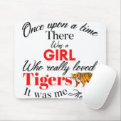 Mädchen-Tiger Mousepad (Mit Mouse)