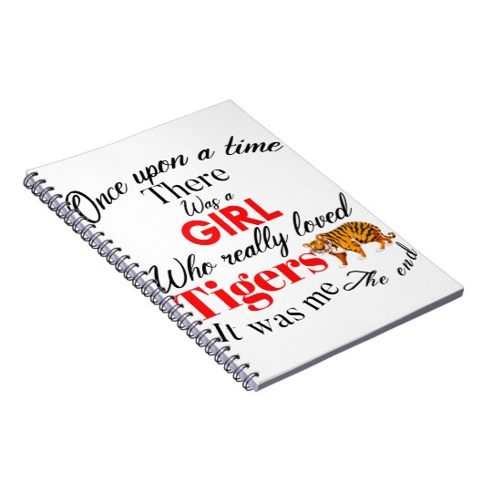 Mädchen-Tiger Notizblock (Rechte Seite)