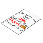 Mädchen-Tiger Notizblock (Linke Seite)