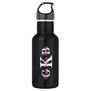 Mädchen-Tritt-Hintern! Wasserflasche