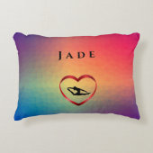 Mädchen Tumble Gymnast Custom Gymnastik Pillow Dekokissen (Vorderseite)