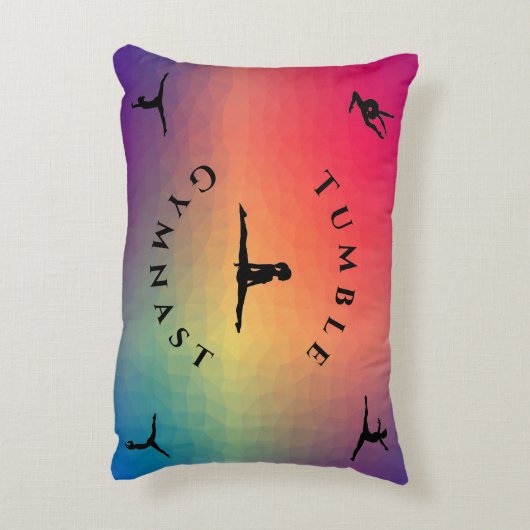 Mädchen Tumble Gymnast Custom Gymnastik Pillow Dekokissen (Rückseite(Vertikal))