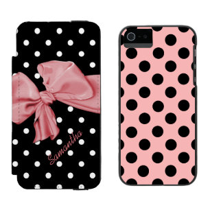 Mädchen-Tupfen-iPhone 5S-Handytasche Incipio Watson™ iPhone 5 Geldbörsen Hülle