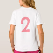 Mädchen Two Cool Regenbogen 2. Geburtstag  T-Shirt (Rückseite)