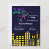 Mädchen übernachten einladung (Vorderseite)