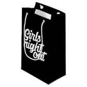 Mädchen übernachten kleine geschenktüte (Vorderseite Schrägansicht)