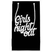 Mädchen übernachten kleine geschenktüte (Vorderseite)