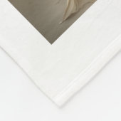 Mädchen umarmt Welpen-Decke Fleecedecke (Ecke)
