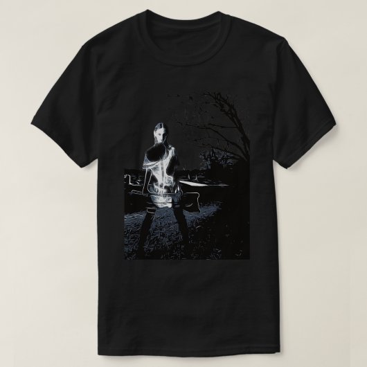Mädchen und ax T-Shirt (Design vorne)