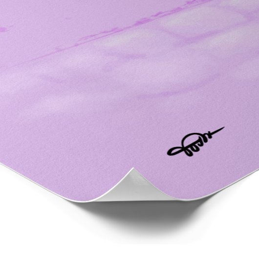 Mädchen und Baum Poster (Ecke)