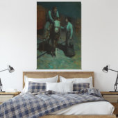Mädchen und Cowboy Leinwanddruck (Insitu (Schlafzimmer))