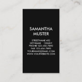 MÄDCHEN UND DIE DUNKLEN MÄRCHEN VISITENKARTE (Rückseite)