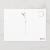 Mädchen und die magicfox Fantasy magische Wald Kun Postkarte (Rückseite)