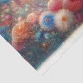 Mädchen und Einhorn Wald Feenmärchen Decoupage Seidenpapier (Ausschnitt)