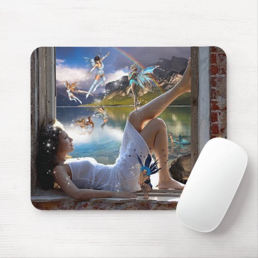 Mädchen-und Fee-Mausunterlage Mousepad (Mit Mouse)