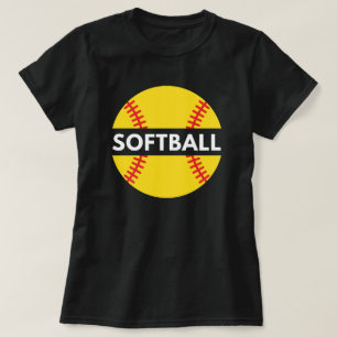 Mädchen und Frauen-Softball   Softball Zitat Black T-Shirt