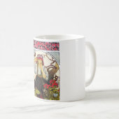 Mädchen und Geranium, Mucha Kaffeetasse (VorderseiteRechts)