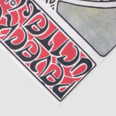 Mädchen und Geranium, Mucha Seidenpapier (Ausschnitt)