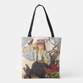 Mädchen und Geranium, Mucha Tasche (Rückseite)