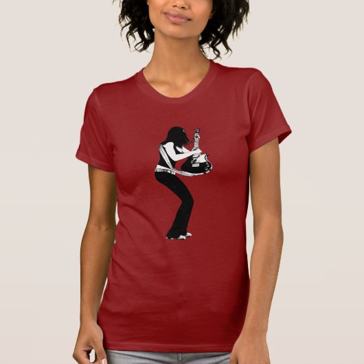 Mädchen und Gitarre T-Shirt (Vorderseite)