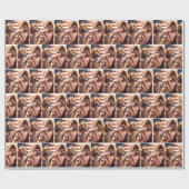 Mädchen und Golden Retriever Gebet Geschenkpapier (Flach)