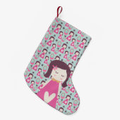 Mädchen und Handtaschen Kleiner Weihnachtsstrumpf (Vorderansicht (hängend))