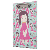 Mädchen und Handtaschen Klemmbrett (Links)