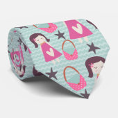 Mädchen und Handtaschen Krawatte (Gerollt)