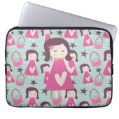 Mädchen und Handtaschen Laptopschutzhülle (Vorderseite)