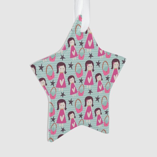 Mädchen und Handtaschen Ornament (Vorderseite)