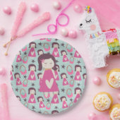 Mädchen und Handtaschen Pappteller (Party)