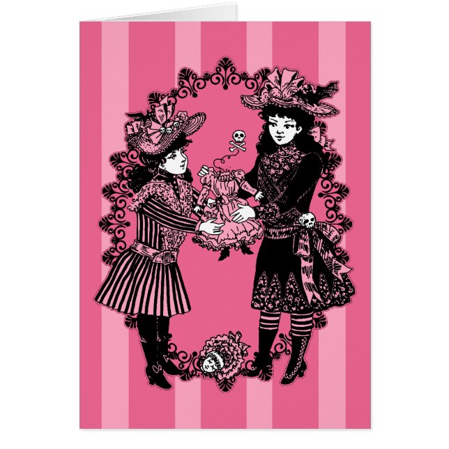 Mädchen und Hintergezogene Puppe (Vorne)