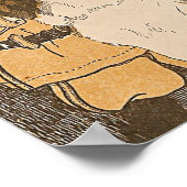 Mädchen und Hund Poster (Ecke)