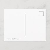 Mädchen und Hund Postkarte (Rückseite)