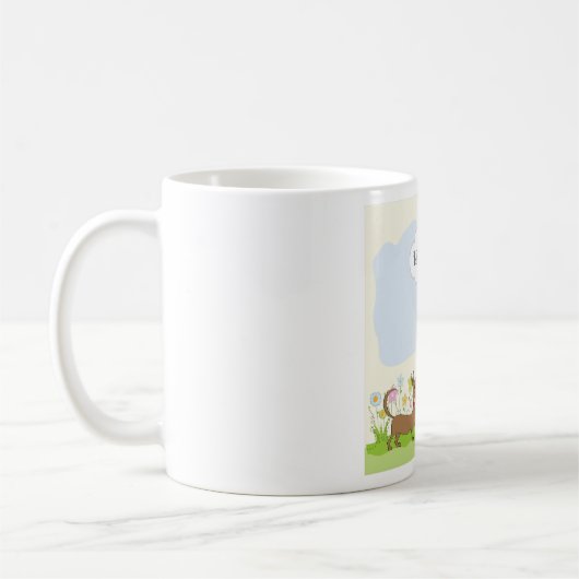 Mädchen und Hunde die besten Freunde Kaffeetasse (Links)