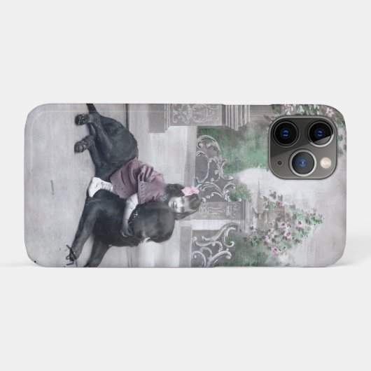 Mädchen und ihr Hund Case-Mate iPhone Hülle (Rückseite (Horizontal))