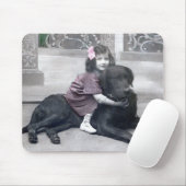 Mädchen und ihr Hund Mousepad (Mit Mouse)