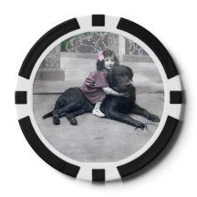 Mädchen und ihr Hund