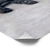 Mädchen und ihr Hund Poster (Ecke)