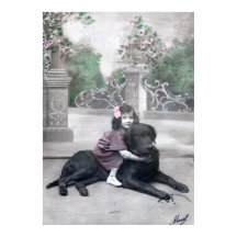 Mädchen und ihr Hund