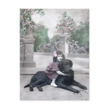 Mädchen und ihr Hund