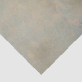 Mädchen und ihr Kaninchen Vintage Malerei Dekoupag Seidenpapier (Ausschnitt)