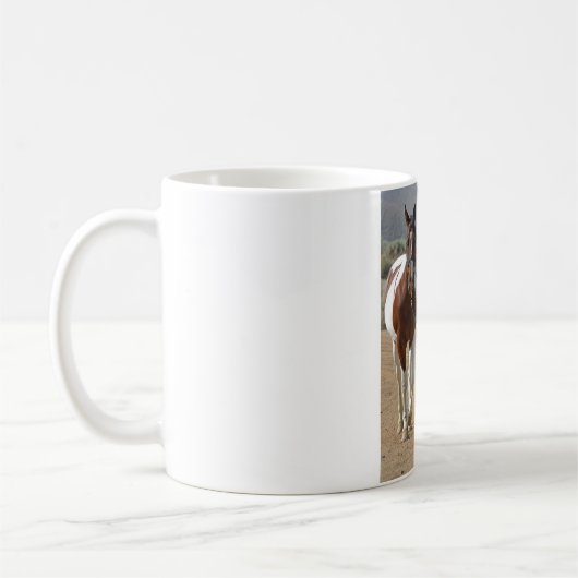 Mädchen und ihr Pferd Kaffeetasse (Links)