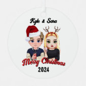 Mädchen und Junge Paare Ornament (Vorderseite)