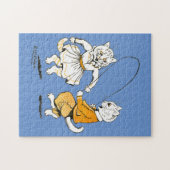 Mädchen und Jungen, Louis Wain Puzzle (Horizontal)